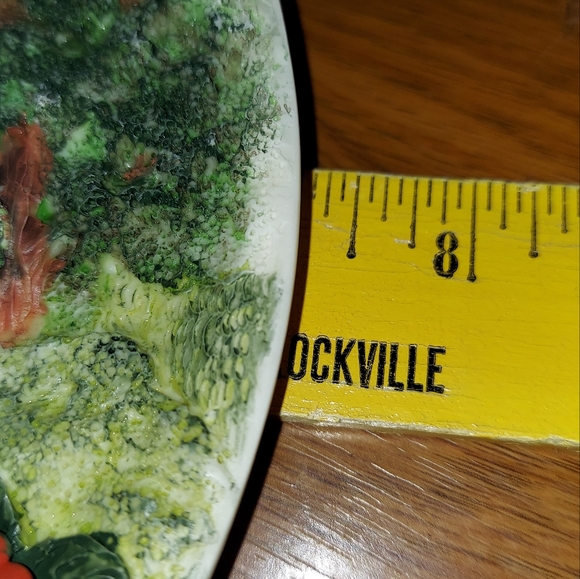 Beautiful Decorative Wall Hanging 3-D Plate English Cottage Countryside W/ Stand - Picture 11 of 11